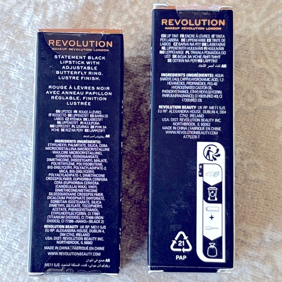 Brand New Revolution Vampire Kiss Lip Stain & Enchanted Kiss Black Lipstick - Picture 13 of 14